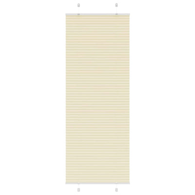 Vidaxl plissé rolgordijn 80x200 cm stofbreedte 79,4 cm polyester crème