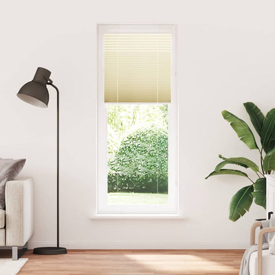 Vidaxl plissé rolgordijn 80x200 cm stofbreedte 79,4 cm polyester crème