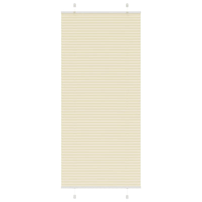 Vidaxl plissé rolgordijn 85x200 cm stofbreedte 84,4 cm polyester crème