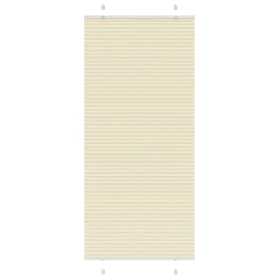 Vidaxl plissé rolgordijn 90x200 cm stofbreedte 89,4 cm polyester crème
