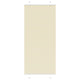 Vidaxl plissé rolgordijn 95x200 cm stofbreedte 94,4 cm polyester crème