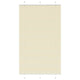 Vidaxl plissé rolgordijn 110x200cm stofbreedte 109,4cm polyester crème