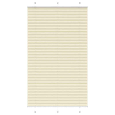 Vidaxl plissé rolgordijn 120x200cm stofbreedte 119,4cm polyester crème