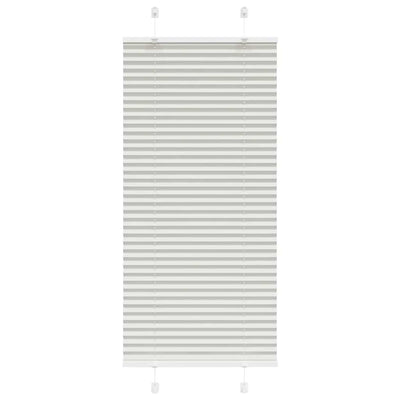 Vidaxl plissé rolgordijn 55x100 cm stofbreedte 54,4 cm lichtgrijs