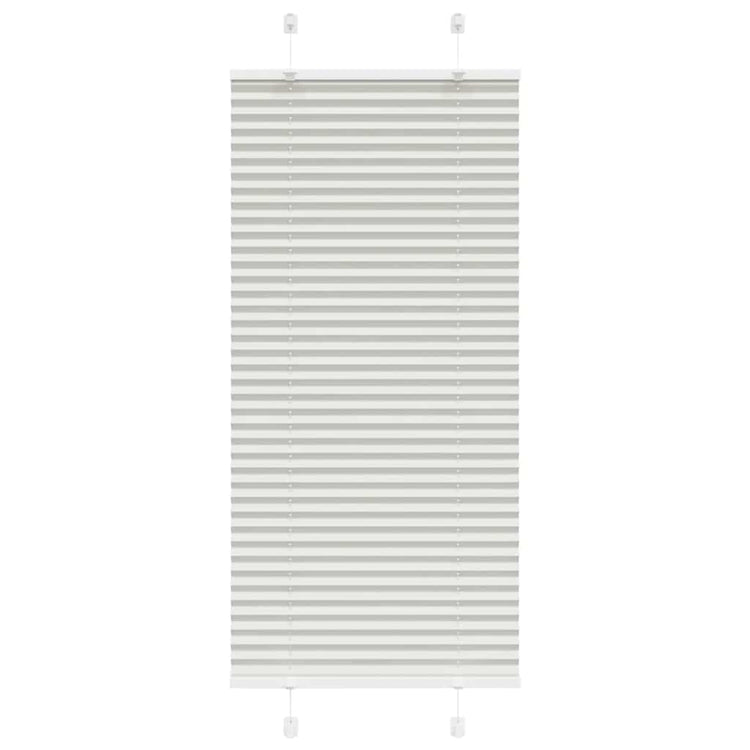 Vidaxl plissé rolgordijn 55x100 cm stofbreedte 54,4 cm lichtgrijs
