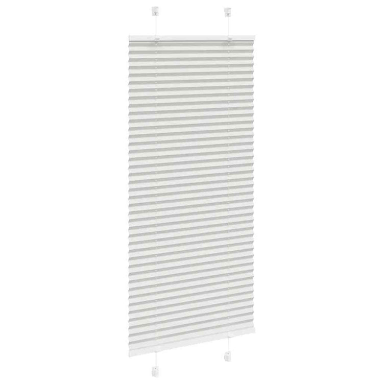 Vidaxl plissé rolgordijn 55x100 cm stofbreedte 54,4 cm lichtgrijs