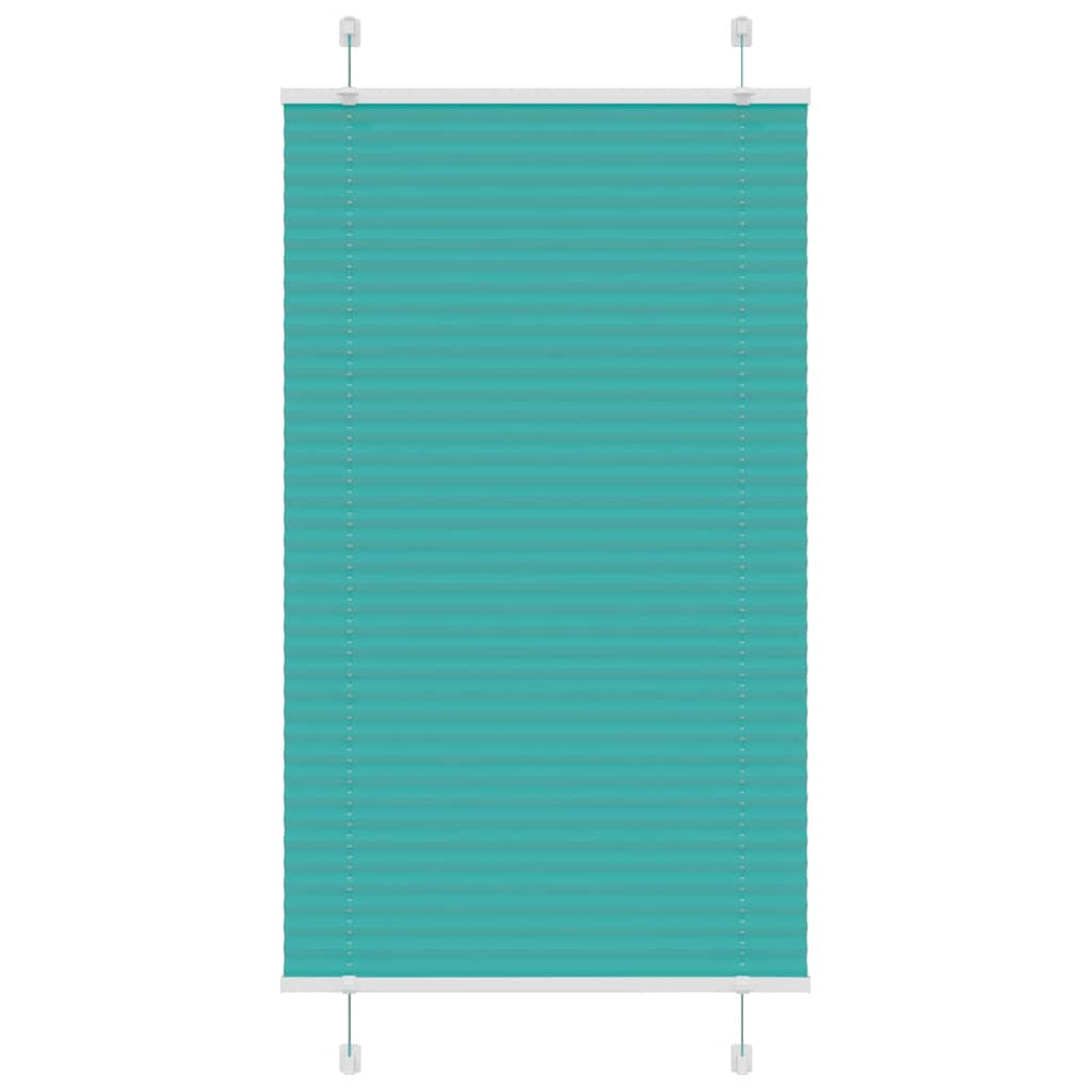 Vidaxl plissé rolgordijn 70x100 cm stofbreedte 69,4 cm petrol groen