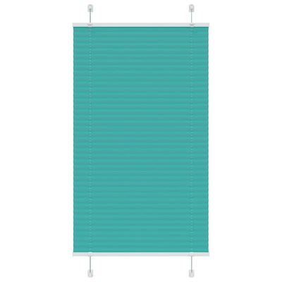 Vidaxl plissé rolgordijn 70x100 cm stofbreedte 69,4 cm petrol groen