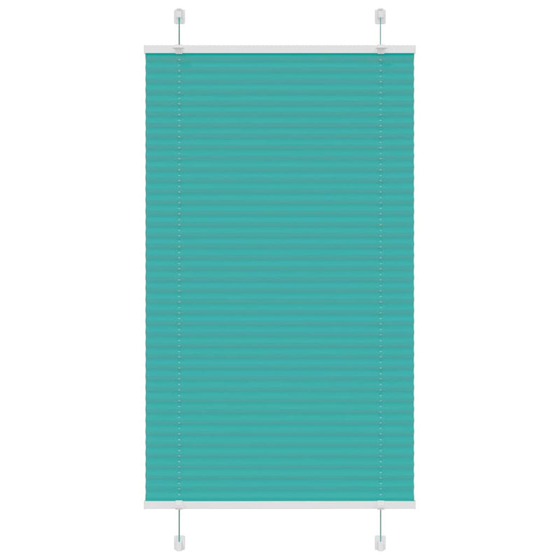 Vidaxl plissé rolgordijn 70x100 cm stofbreedte 69,4 cm petrol groen