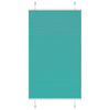 Vidaxl plissé rolgordijn 80x100 cm stofbreedte 79,4 cm petrol groen