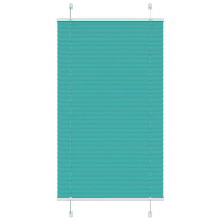 Vidaxl plissé rolgordijn 80x100 cm stofbreedte 79,4 cm petrol groen