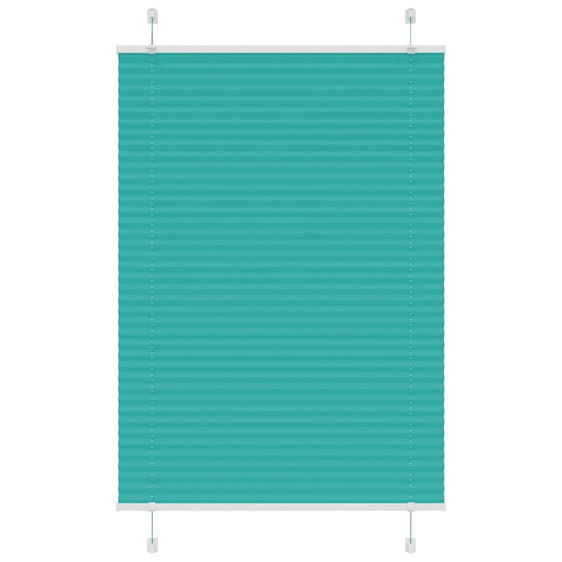 Vidaxl plissé rolgordijn 95x100 cm stofbreedte 94,4 cm petrol groen