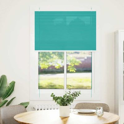 Vidaxl plissé rolgordijn 95x100 cm stofbreedte 94,4 cm petrol groen