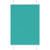 Vidaxl plissé rolgordijn 100x100 cm stofbreedte 99,4cm petrol groen