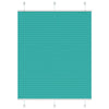 Vidaxl plissé rolgordijn 105x100 cm stofbreedte 104,4cm petrol groen