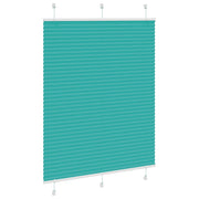 Vidaxl plissé rolgordijn 110x100 cm stofbreedte 109,4cm petrol groen - afbeelding 3