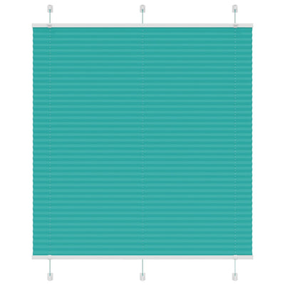 Vidaxl plissé rolgordijn 115x100cm stofbreedte 114,4cm petrol groen