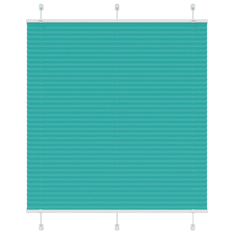 Vidaxl plissé rolgordijn 115x100cm stofbreedte 114,4cm petrol groen