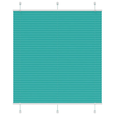 Vidaxl plissé rolgordijn 120x100cm stofbreedte 119,4cm petrol groen