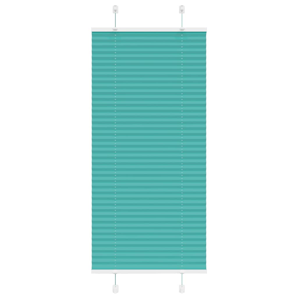 Vidaxl plissé rolgordijn 55x150 cm stofbreedte 54,4 cm petrol groen