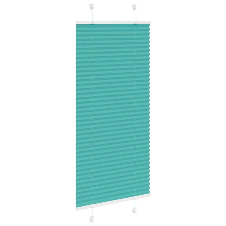 Vidaxl plissé rolgordijn 55x150 cm stofbreedte 54,4 cm petrol groen