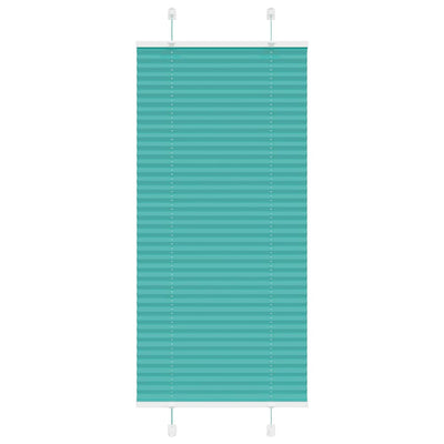 Vidaxl plissé rolgordijn 60x150 cm stofbreedte 59,4 cm petrol groen