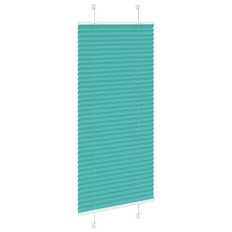 Vidaxl plissé rolgordijn 60x150 cm stofbreedte 59,4 cm petrol groen