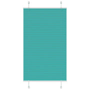 Vidaxl plissé rolgordijn 70x150 cm stofbreedte 69,4 cm petrol groen - afbeelding 1