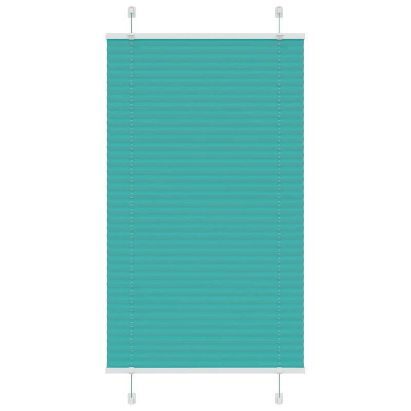Vidaxl plissé rolgordijn 70x150 cm stofbreedte 69,4 cm petrol groen