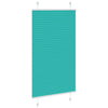Vidaxl plissé rolgordijn 70x150 cm stofbreedte 69,4 cm petrol groen