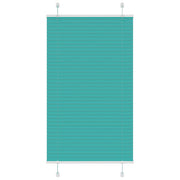 Vidaxl plissé rolgordijn 80x150 cm stofbreedte 79,4 cm petrol groen - afbeelding 1