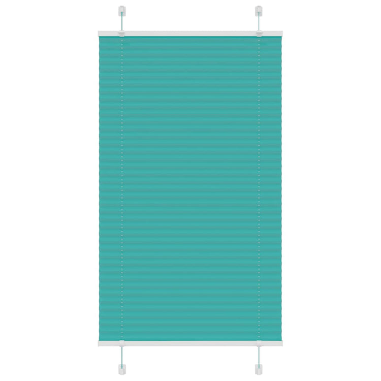 Vidaxl plissé rolgordijn 80x150 cm stofbreedte 79,4 cm petrol groen