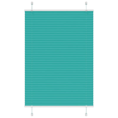 Vidaxl plissé rolgordijn 85x150 cm stofbreedte 84,4 cm petrol groen