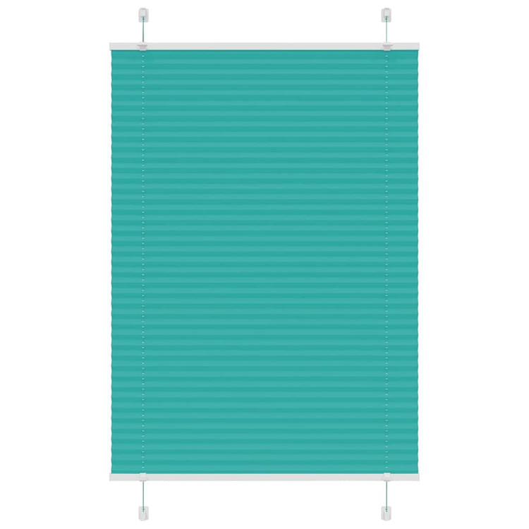 Vidaxl plissé rolgordijn 85x150 cm stofbreedte 84,4 cm petrol groen