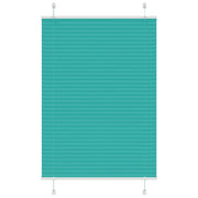 Vidaxl plissé rolgordijn 90x150 cm stofbreedte 89,4 cm petrol groen - afbeelding 1
