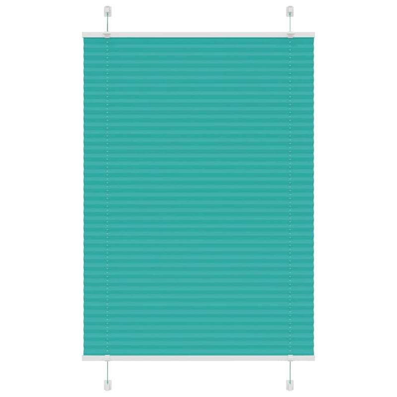 Vidaxl plissé rolgordijn 90x150 cm stofbreedte 89,4 cm petrol groen