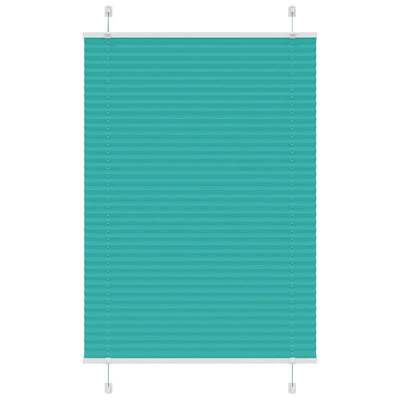 Vidaxl plissé rolgordijn 100x150 cm stofbreedte 99,4cm petrol groen