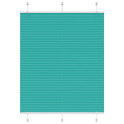 Vidaxl plissé rolgordijn 110x150cm stofbreedte 109,4cm petrol groen - afbeelding 1