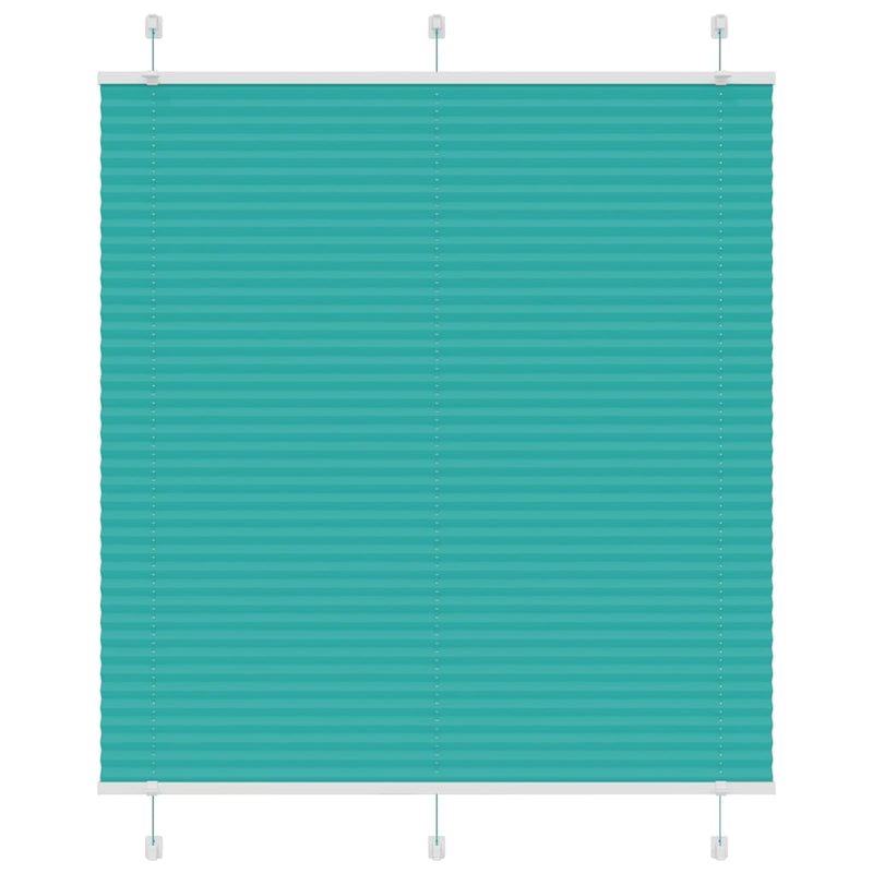 Vidaxl plissé rolgordijn 115x150cm stofbreedte 114,4cm petrol groen