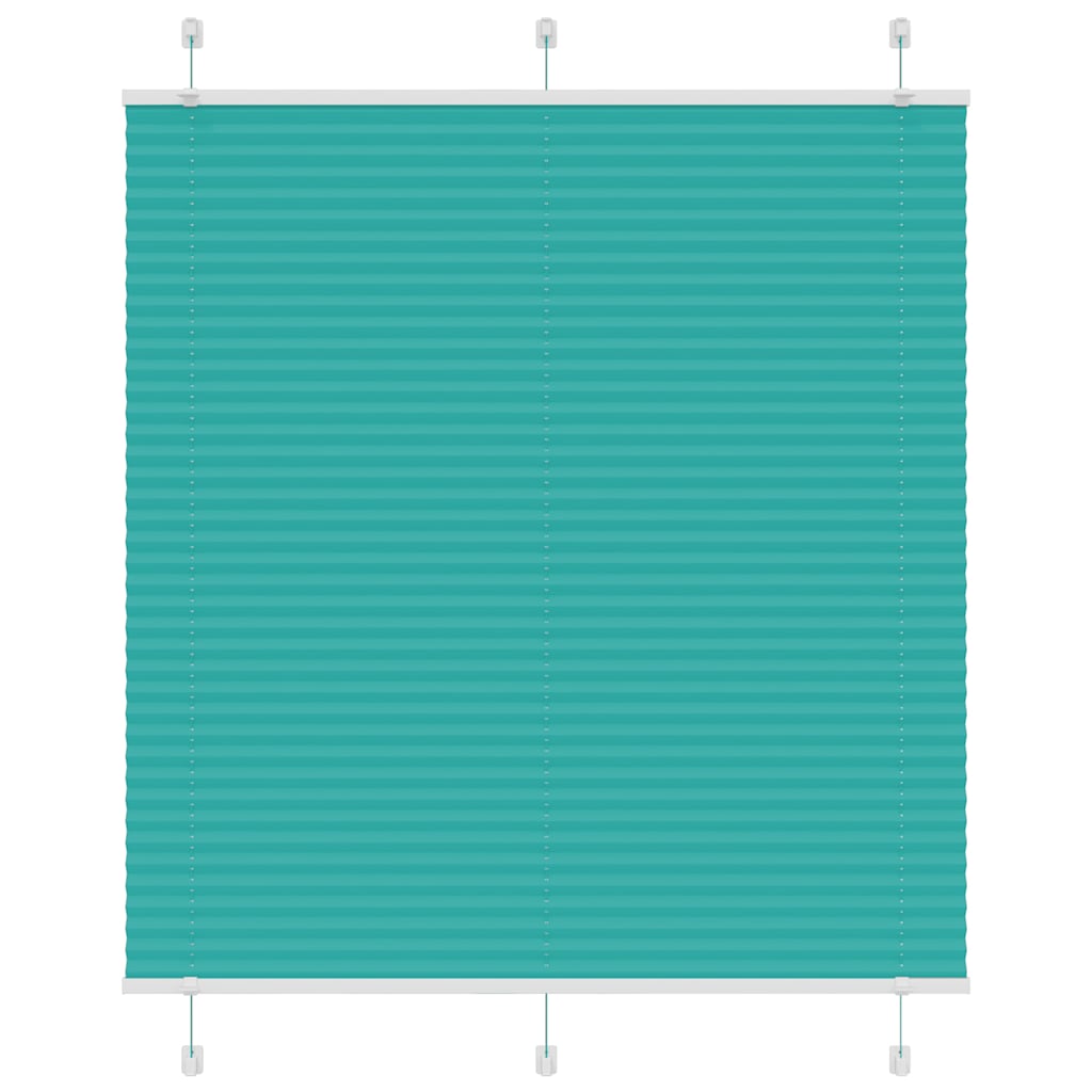 Vidaxl plissé rolgordijn 120x150cm stofbreedte 119,4cm petrol groen