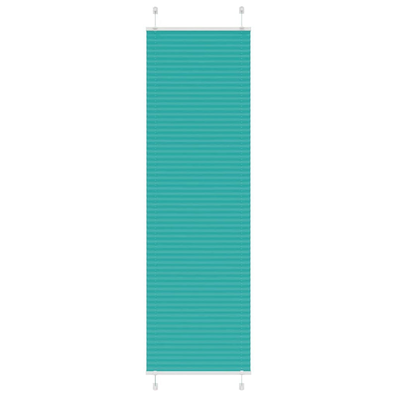 Vidaxl plissé rolgordijn 60x200 cm stofbreedte 59,4 cm petrol groen