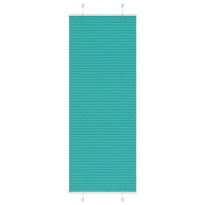 Vidaxl plissé rolgordijn 75x200 cm stofbreedte 74,4 cm petrol groen