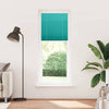 Vidaxl plissé rolgordijn 75x200 cm stofbreedte 74,4 cm petrol groen