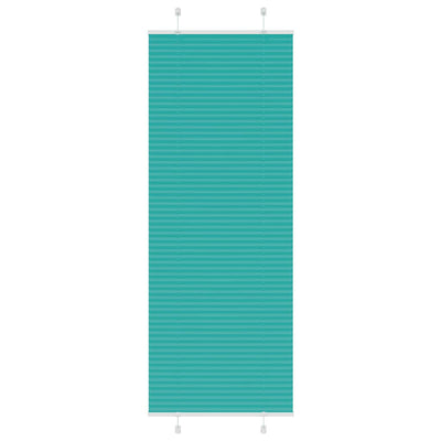 Vidaxl plissé rolgordijn 80x200 cm stofbreedte 79,4 cm petrol groen