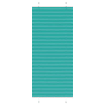 Vidaxl plissé rolgordijn 85x200 cm stofbreedte 84,4 cm petrol groen