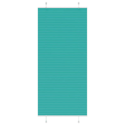Vidaxl plissé rolgordijn 100x200 cm stofbreedte 99,4cm petrol groen