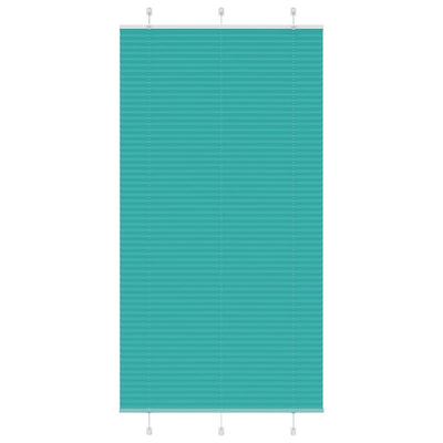 Vidaxl plissé rolgordijn 105x200cm stofbreedte 104,4cm petrol groen
