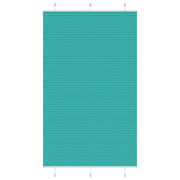 Vidaxl plissé rolgordijn 115x200cm stofbreedte 114,4cm petrol groen - afbeelding 1