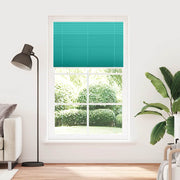 Vidaxl plissé rolgordijn 115x200cm stofbreedte 114,4cm petrol groen - afbeelding 2