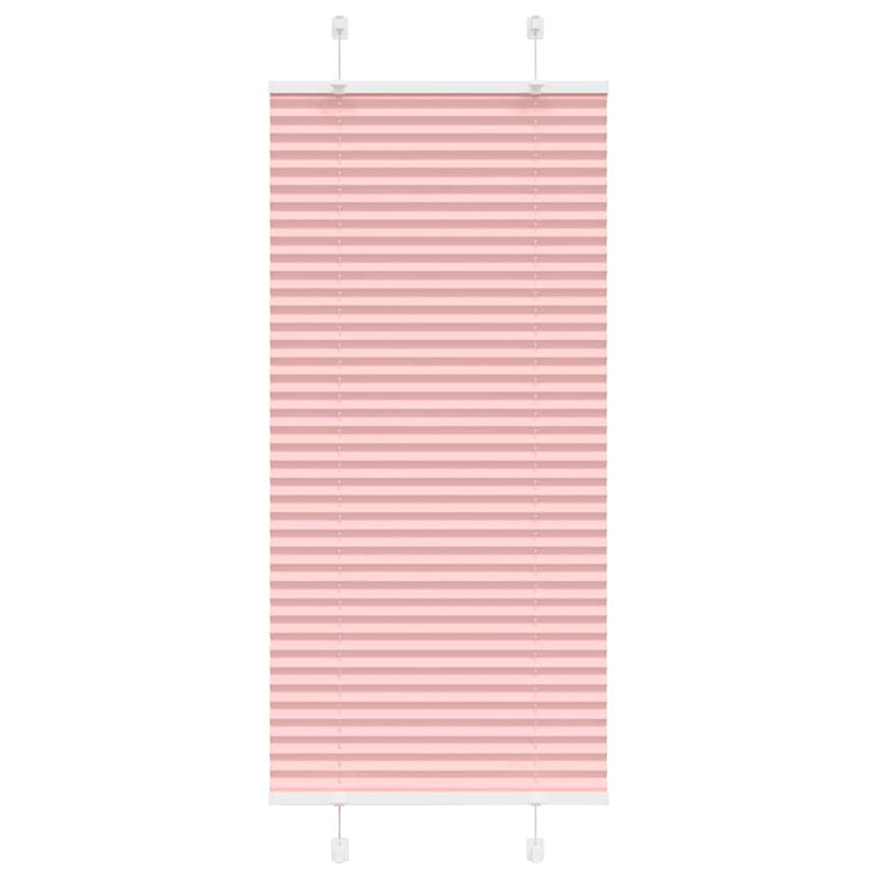 Vidaxl plissé rolgordijn 55x100 cm stofbreedte 54,4 cm polyester roze